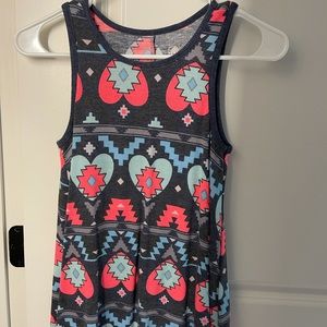 Justice flowy patterned tank top